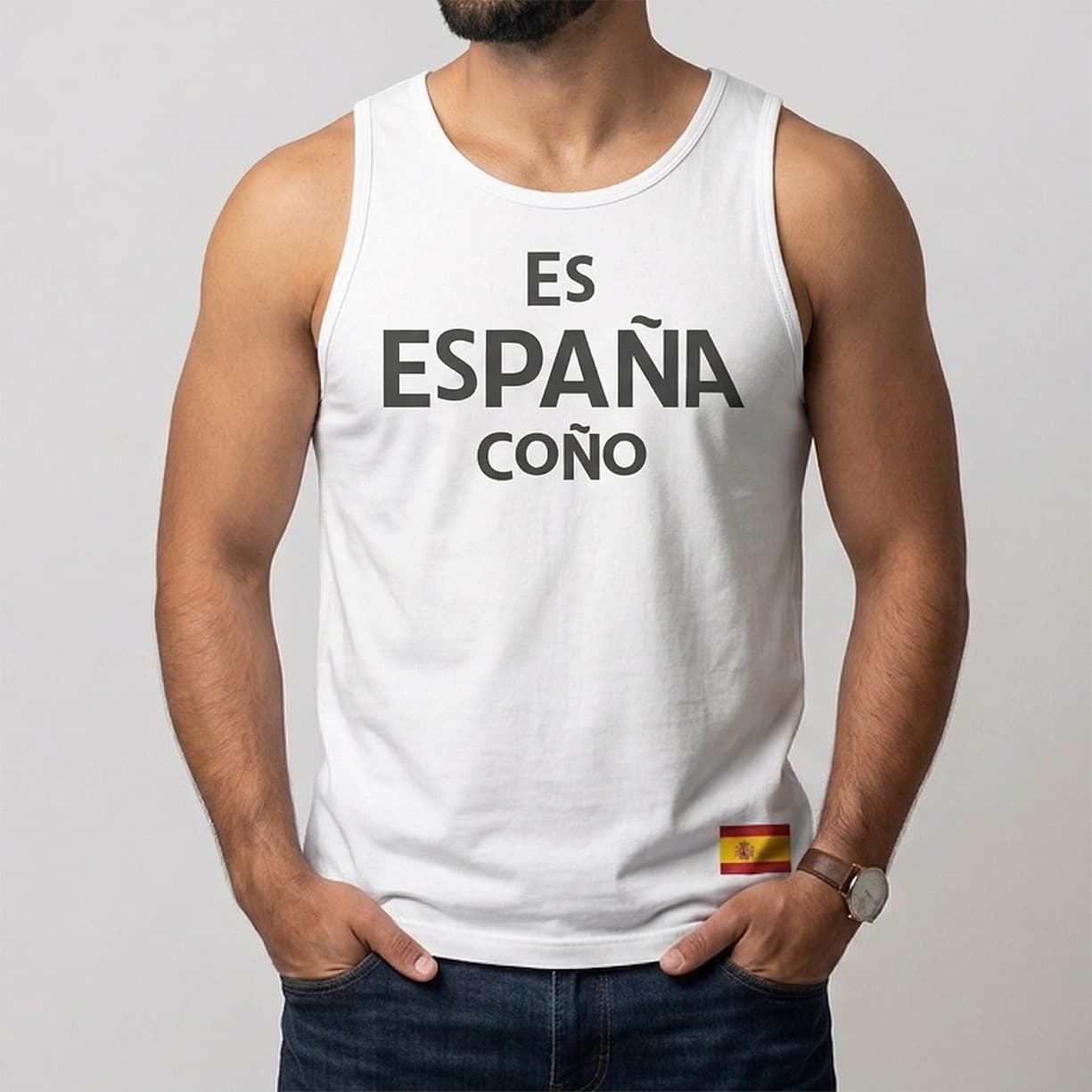 Camiseta sin mangas Es Esp. Coño